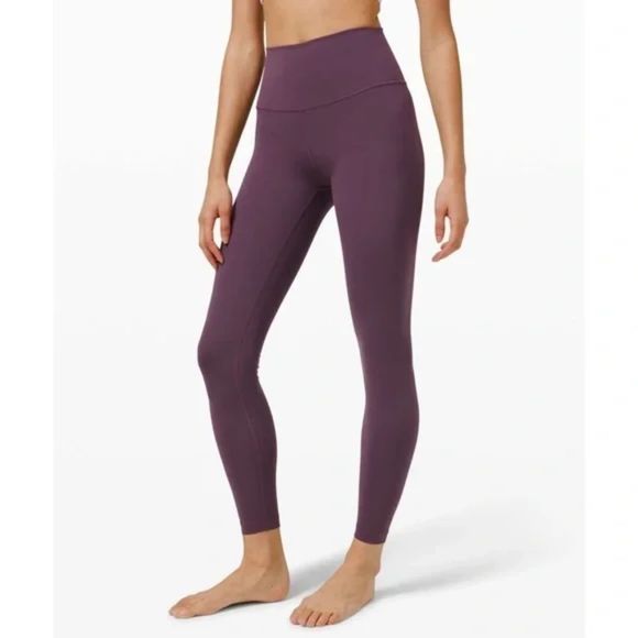 lululemon athletica Pants - Lululemon Wunder Under High Rise Leggings Size 10 Grape Thistle